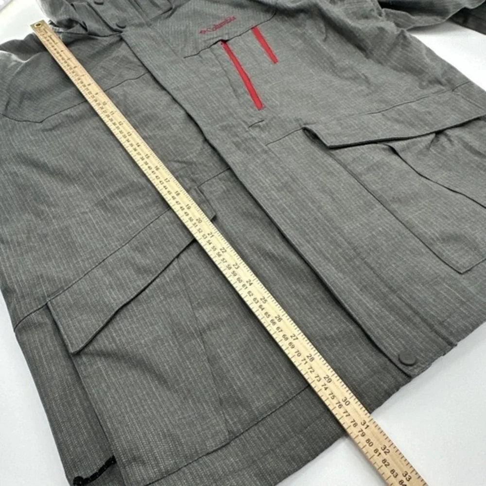 Columbia Jacket Men's XL Gray Ski Omni Shield Waterproof Breathable Ins. Shell